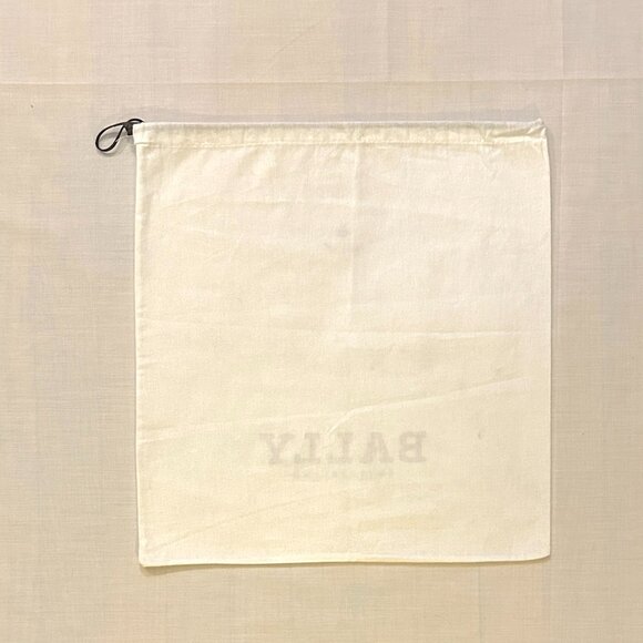 BALLY Final Markdown! White Drawstring Gray Cream Dust, Store, Travel Bags Set 3 - Picture 4 of 8